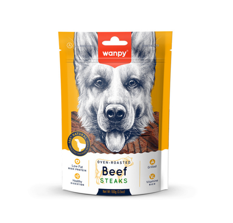 Wanpy Izgara Dana Biftek 100g K&ouml;pek &Ouml;d&uuml;l&uuml;