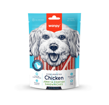Wanpy Tavuklu&amp;Morina Balıklı 100 gr CC-01S K&ouml;pek &Ouml;d&uuml;l&uuml;